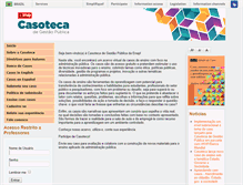 Tablet Screenshot of casoteca.enap.gov.br